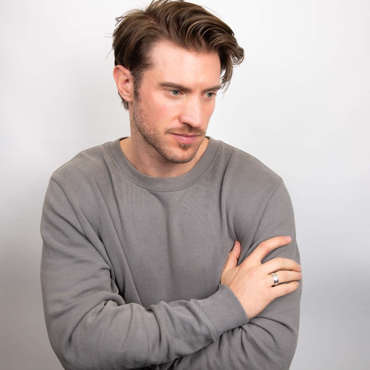 Anello A Fascia Con Disegno Celtico In Argento - BDG Accessories