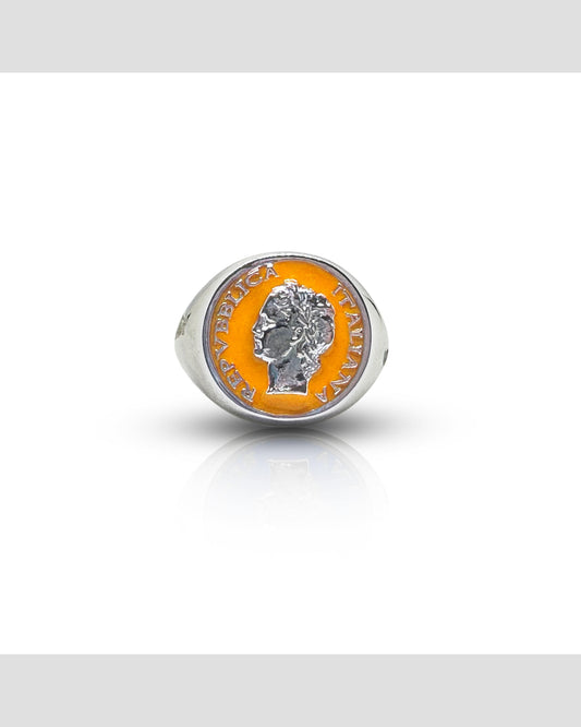 Anello Chevalier Dolce Vita — Argento 925 Smalto Uomo | Made in Italy