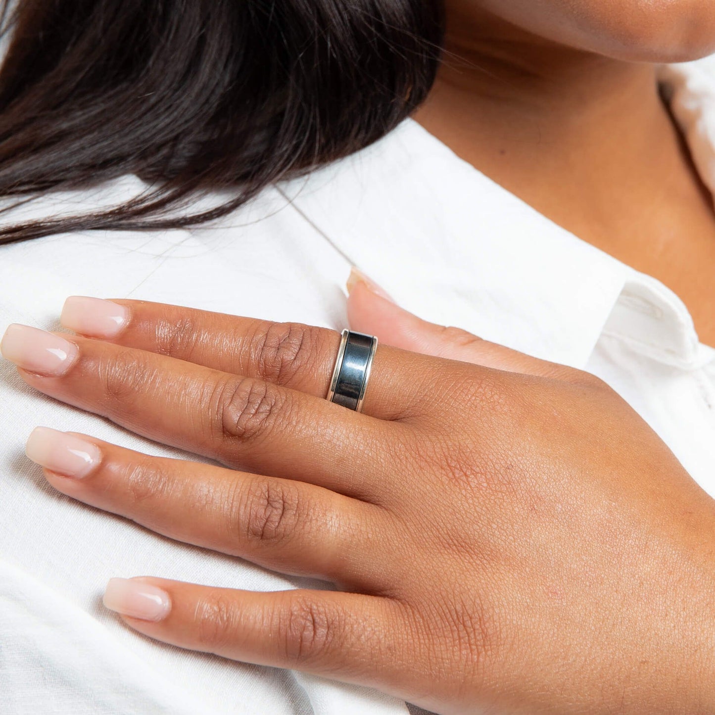 BDG Accessories Anello Argento Design Spazzolato Elegante - BDG Accessories