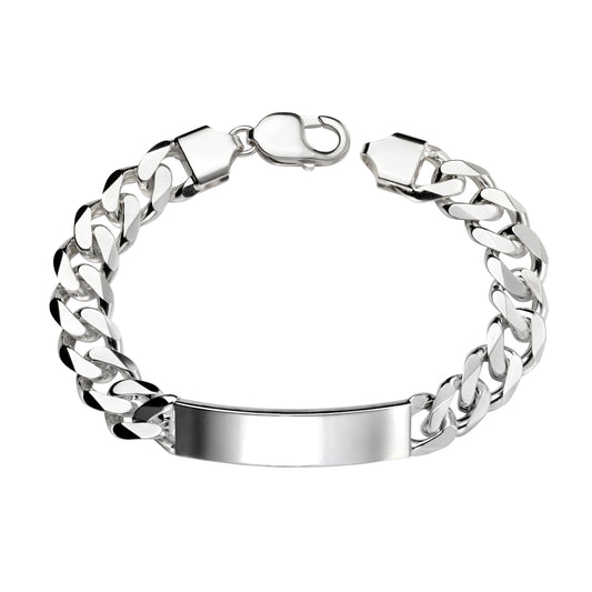 BDG Accessories Bracciale ID Bar Uomo Argento Elegante - BDG Accessories