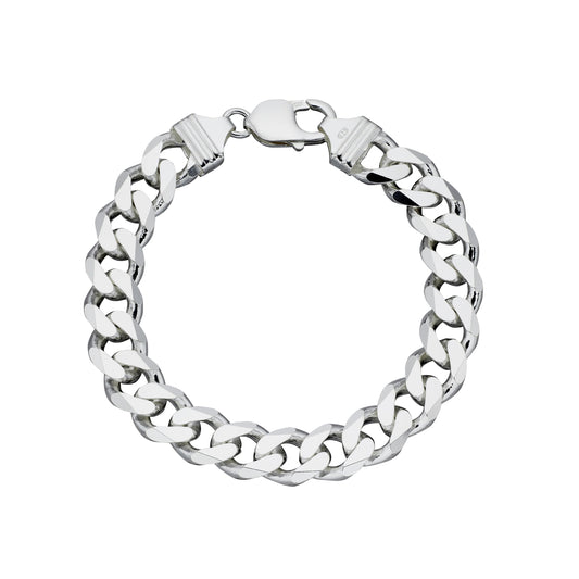 Bracciale Uomo Argento Maglie Groumette Pesante - BDG Accessories