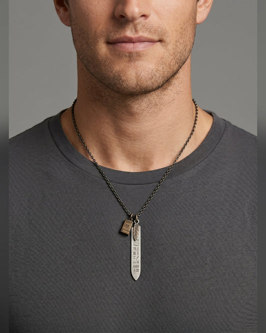 Collana Il Saggio — Argento o Bronzo Uomo | Made in Italy - BDG Accessories