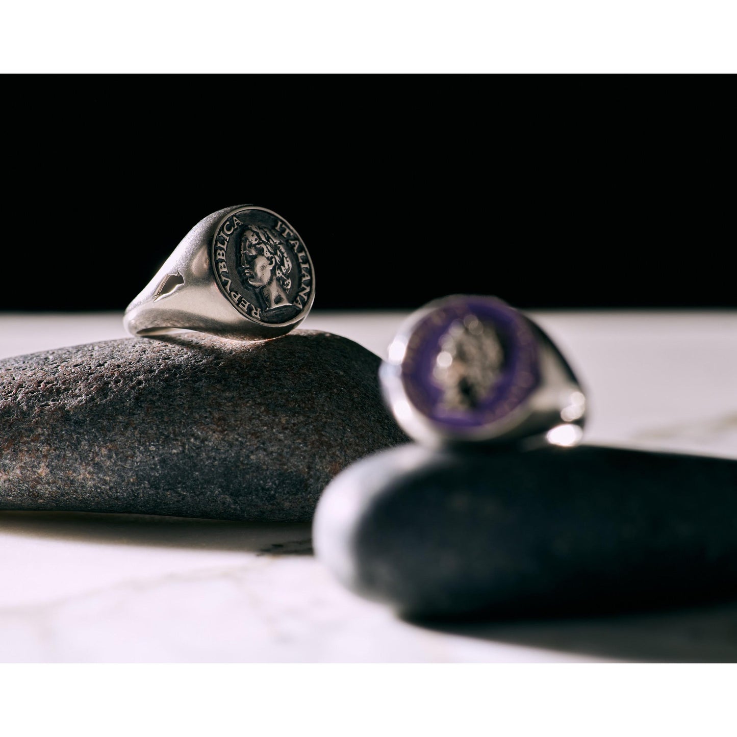 Anello Chevalier Lira Coin Dolce Vita