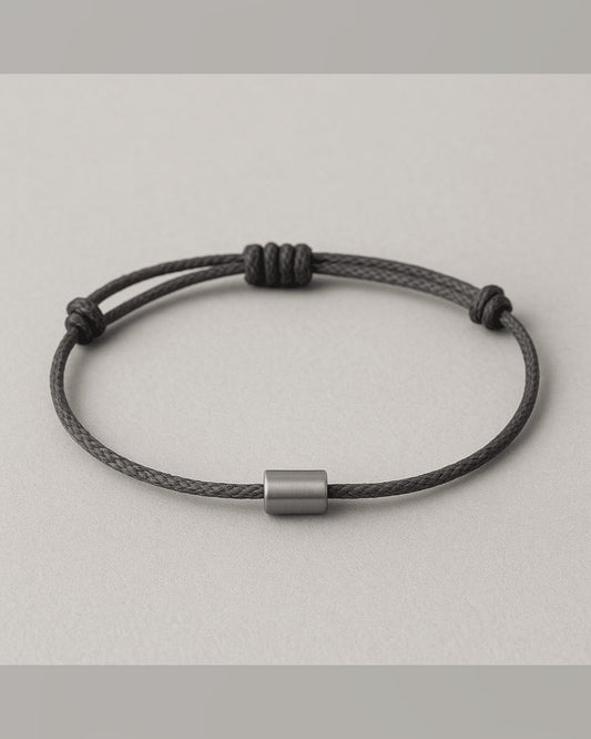 Bracciale Il Nodo — Cotone e Argento Uomo | Made in Italy