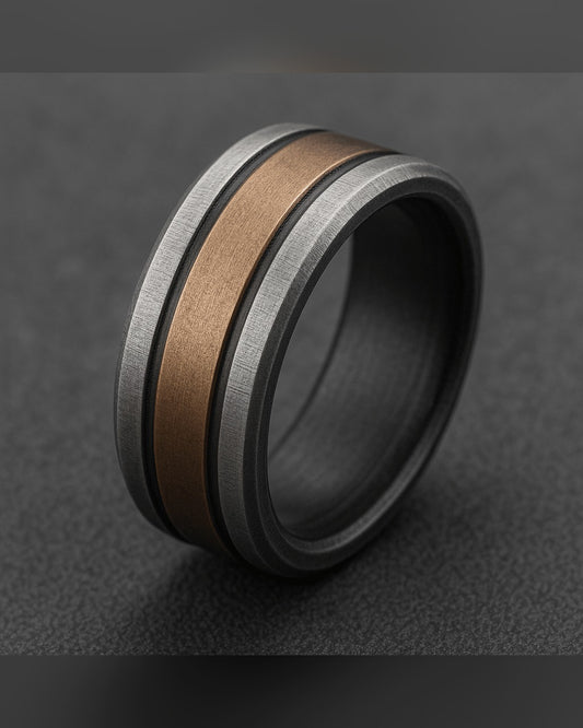 Anello Il Doppio — Argento 925 Uomo | Made in Italy