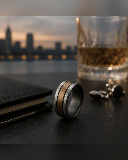 Anello Il Doppio — Argento 925 Uomo | Made in Italy