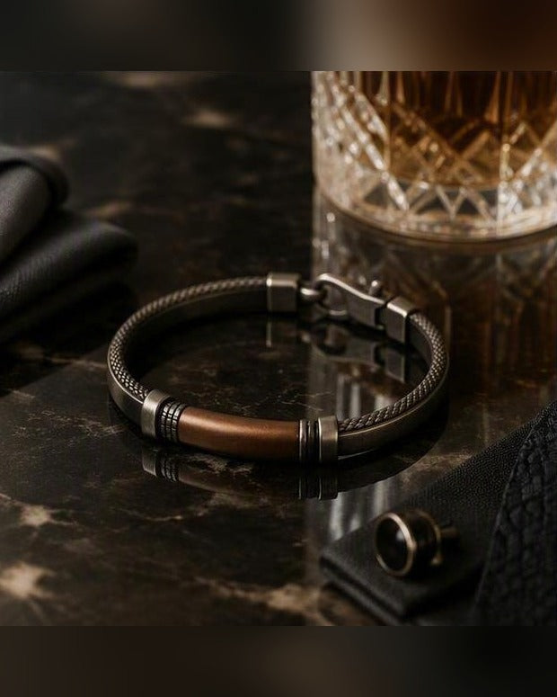 Bracciale Il Tessuto — Argento 925 Uomo | Made in Italy