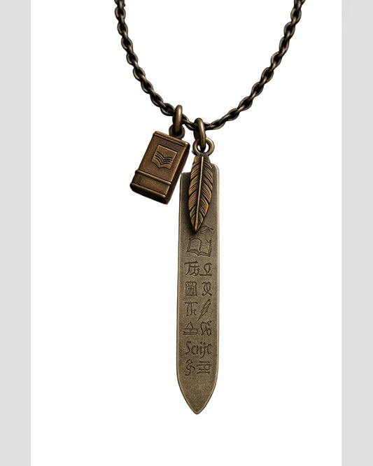 Collana Il Saggio — Argento o Bronzo Uomo | Made in Italy