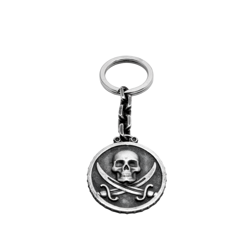 Portachiavi In Argento Black Sails BDG Accessories