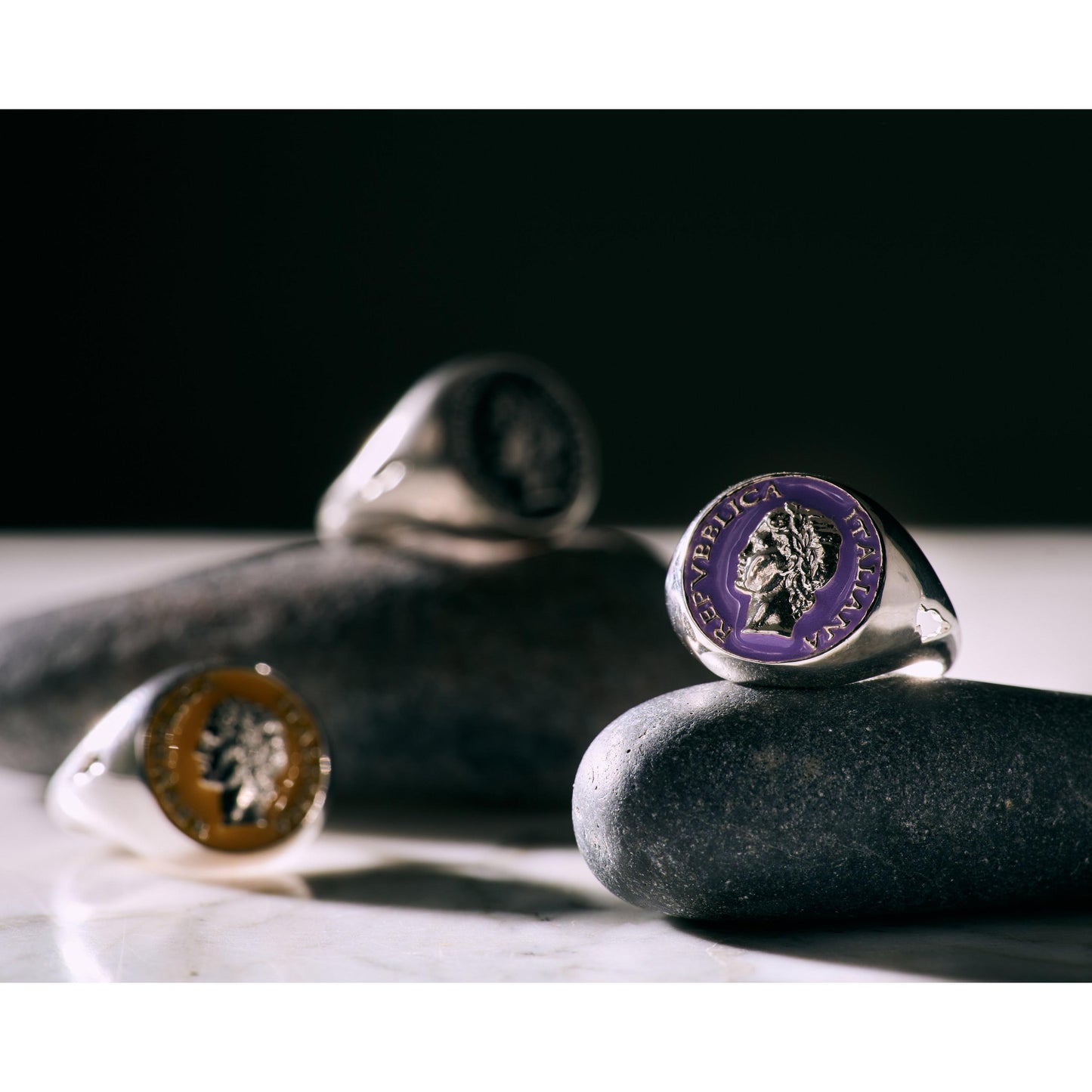 Anello Chevalier Lira Coin Dolce Vita