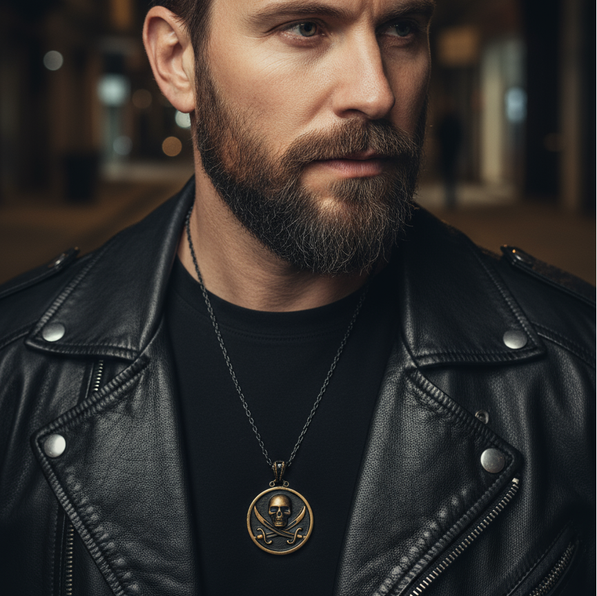 Collana In Argento e Bronzo Black Sails Pirati