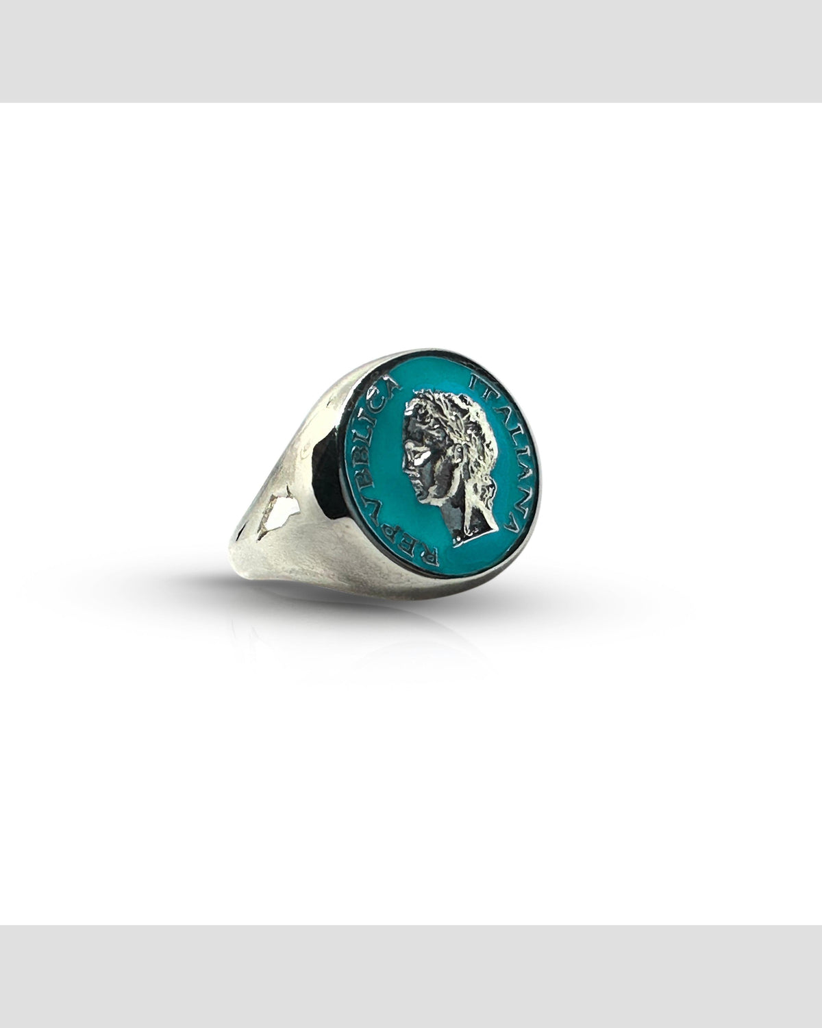Anello Chevalier Dolce Vita — Argento 925 Smalto Uomo | Made in Italy