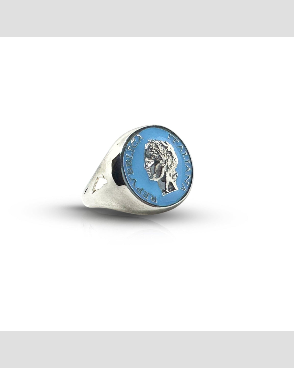 Anello Chevalier Dolce Vita — Argento 925 Smalto Uomo | Made in Italy - BDG Accessories