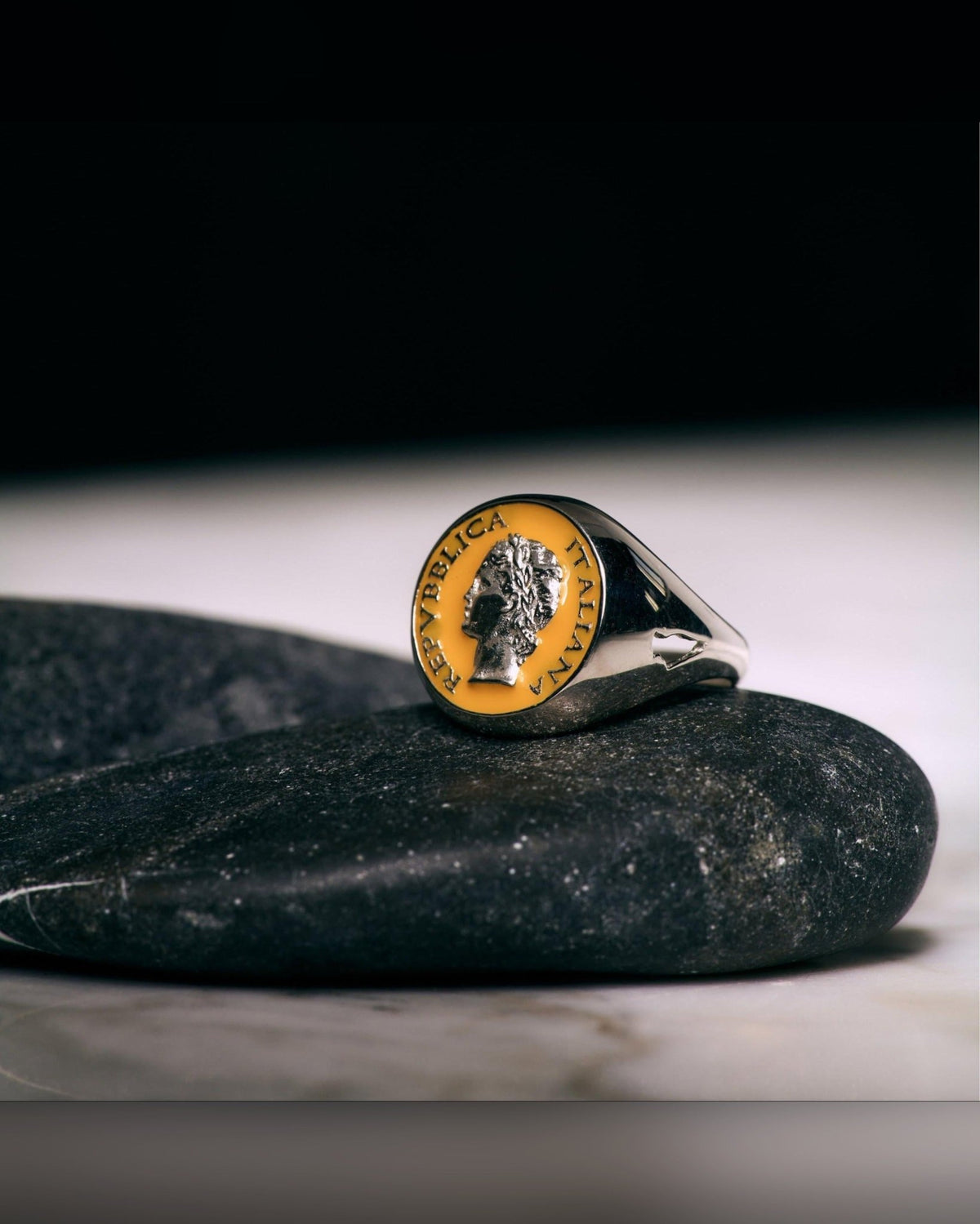 Anello Chevalier Dolce Vita — Argento 925 Smalto Uomo | Made in Italy - BDG Accessories