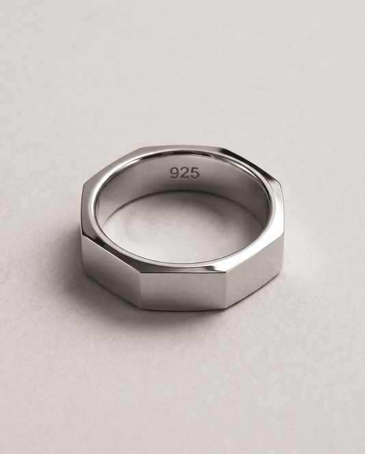 Anello Il Prisma — Argento 925 Chevalier Uomo | Made in Italy - BDG Accessories