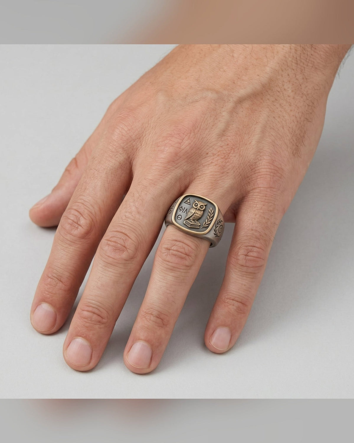 Anello Il Saggio — Chevalier Argento o Bronzo Uomo | Made in Italy - BDG Accessories