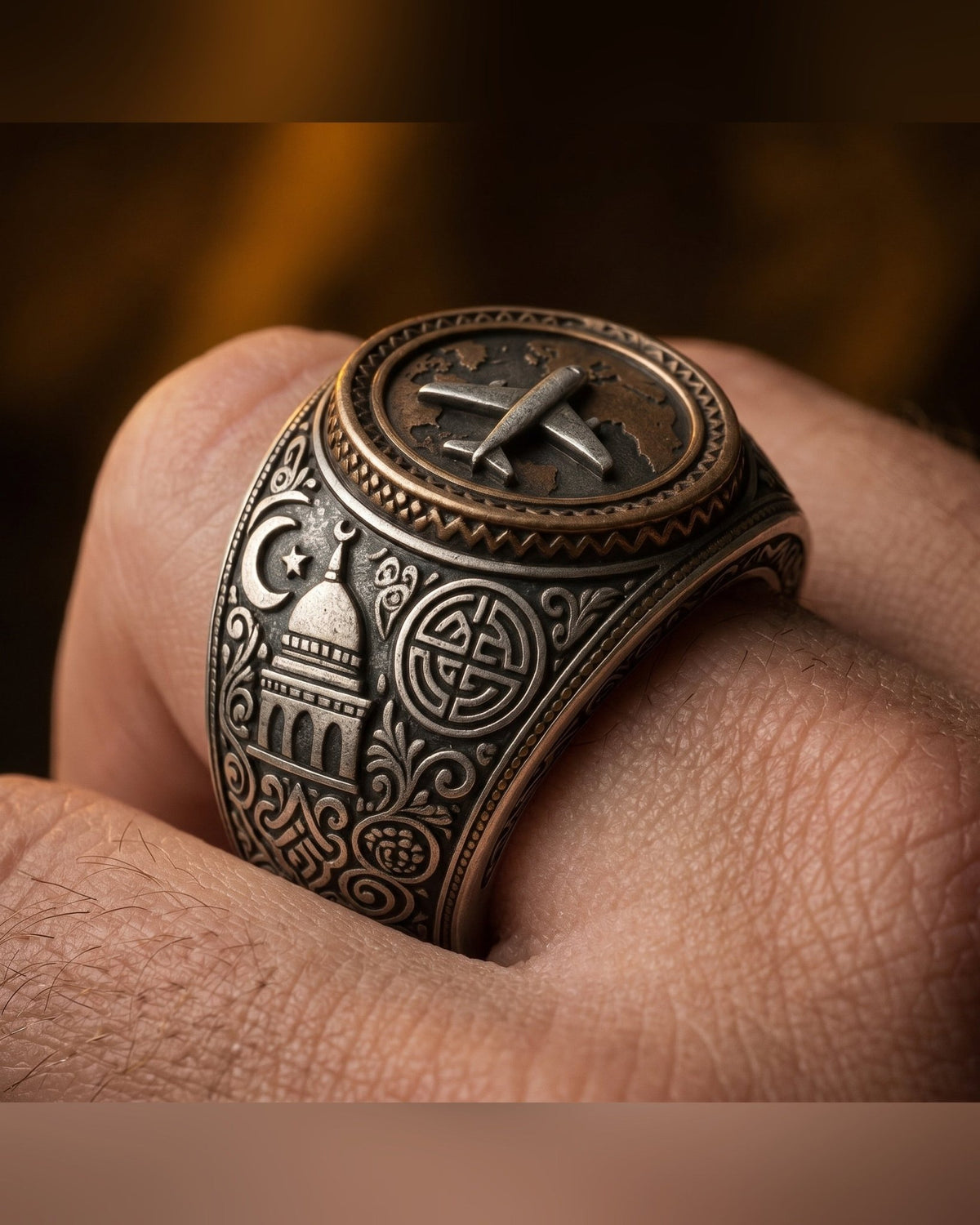 Anello Il Viaggiatore — Chevalier Argento o Bronzo Uomo | Made in Italy - BDG Accessories