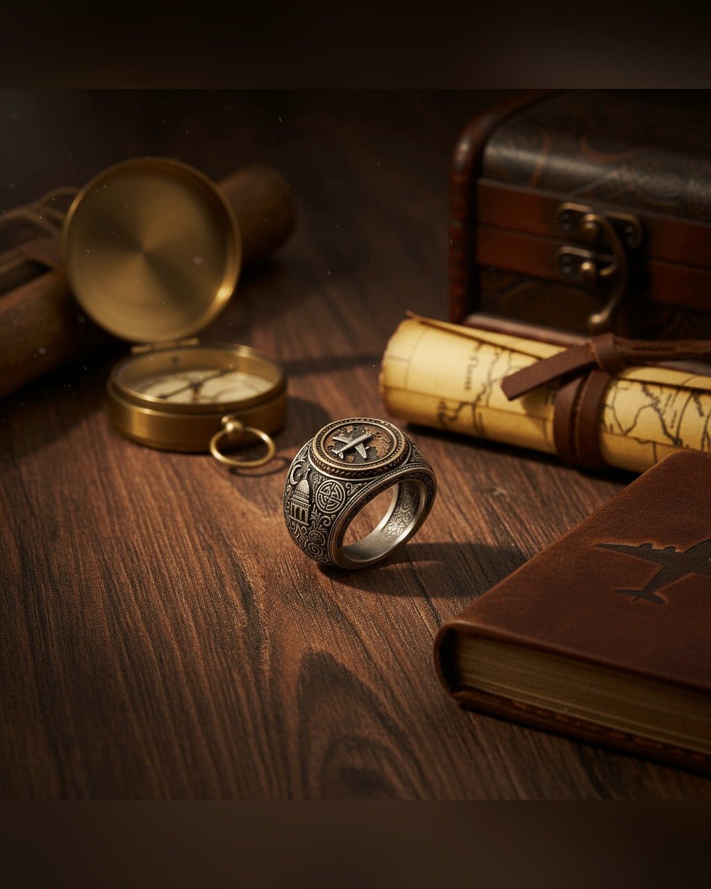 Anello Il Viaggiatore — Chevalier Argento o Bronzo Uomo | Made in Italy - BDG Accessories