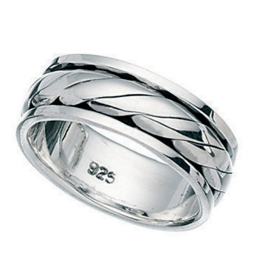Anello Spinner Design in Argento Moderno - BDG Accessories
