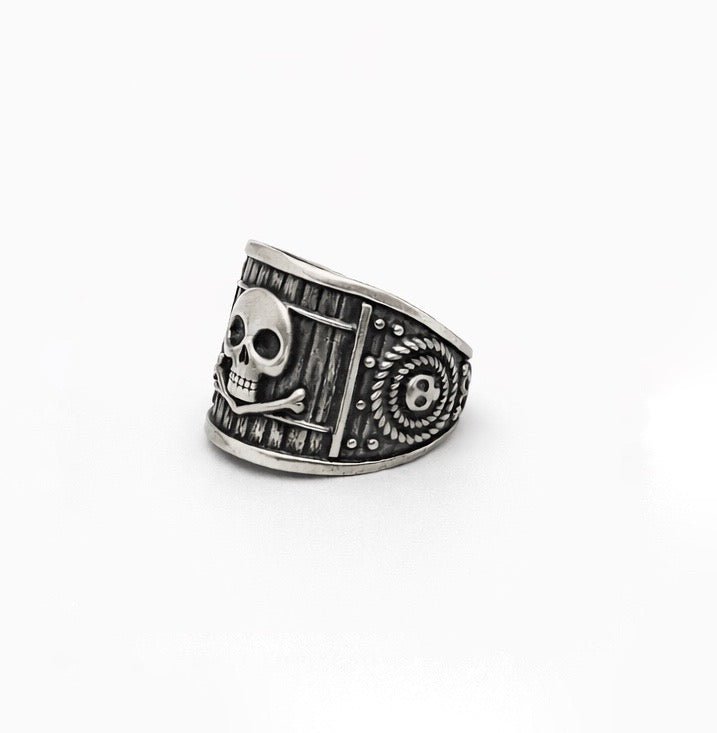 Anello Uomo Argento Black Sails: Accessorio da Pirata. - BDG Accessories