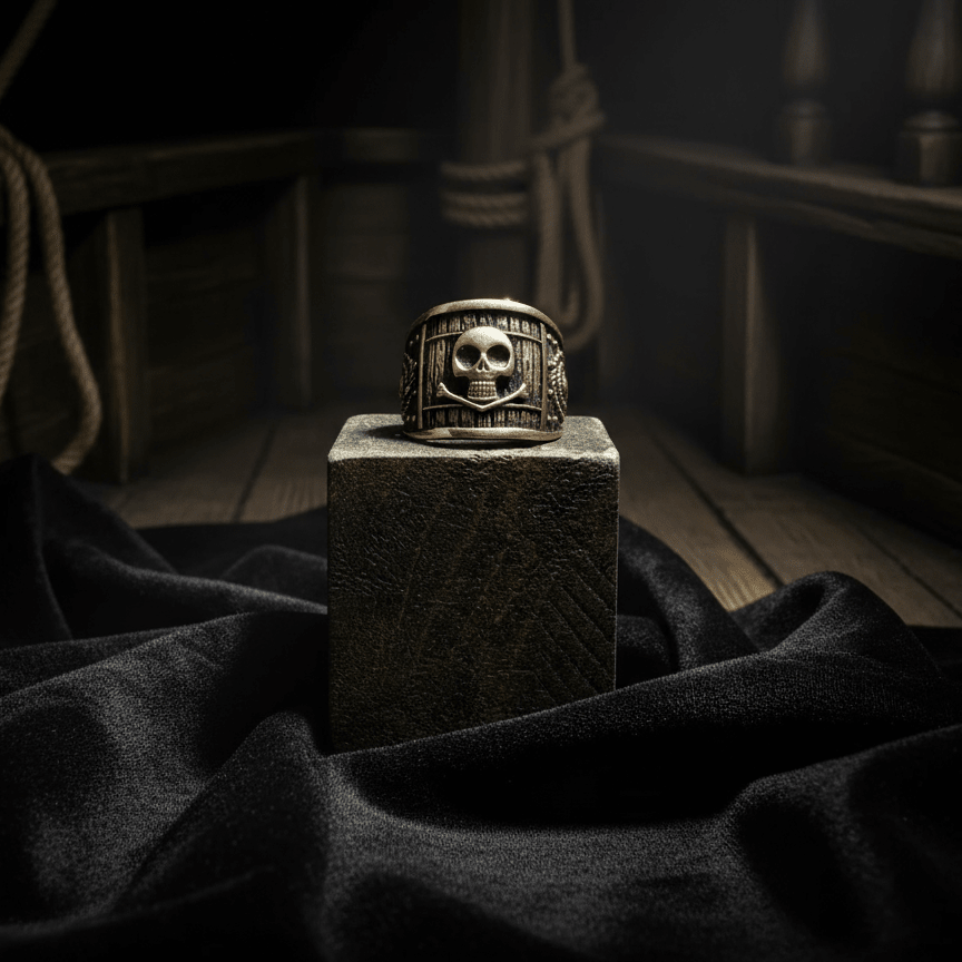 Anello Uomo Argento Black Sails: Accessorio da Pirata. BDG Accessories Anelli Pirates