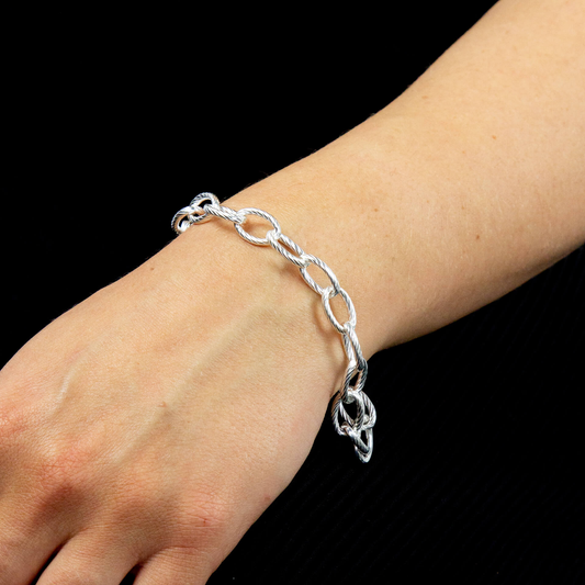 Bracciale Textured Link Chain Carrier
