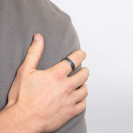 BDG Accessories Anello Argento Design Spazzolato Elegante - BDG Accessories