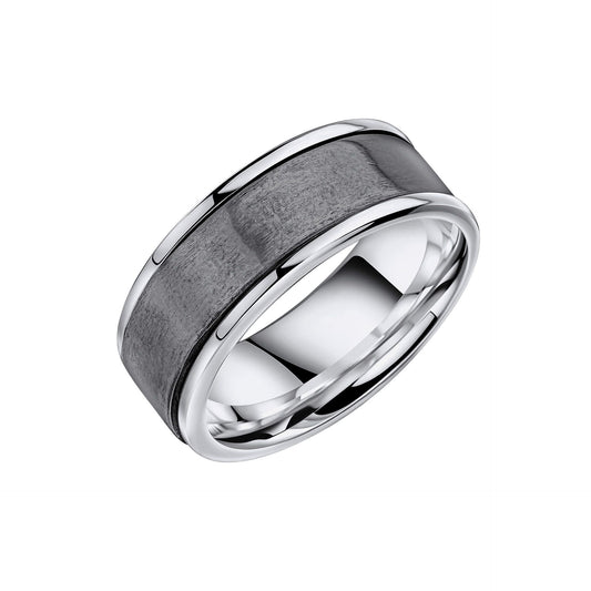 BDG Accessories Anello Argento Design Spazzolato Elegante - BDG Accessories