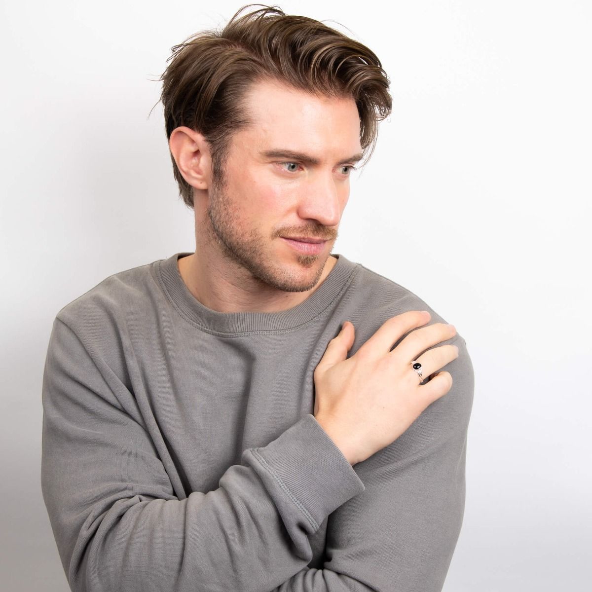 BDG Accessories Anello Chevalier Celtico Con Onice Elegante - BDG Accessories