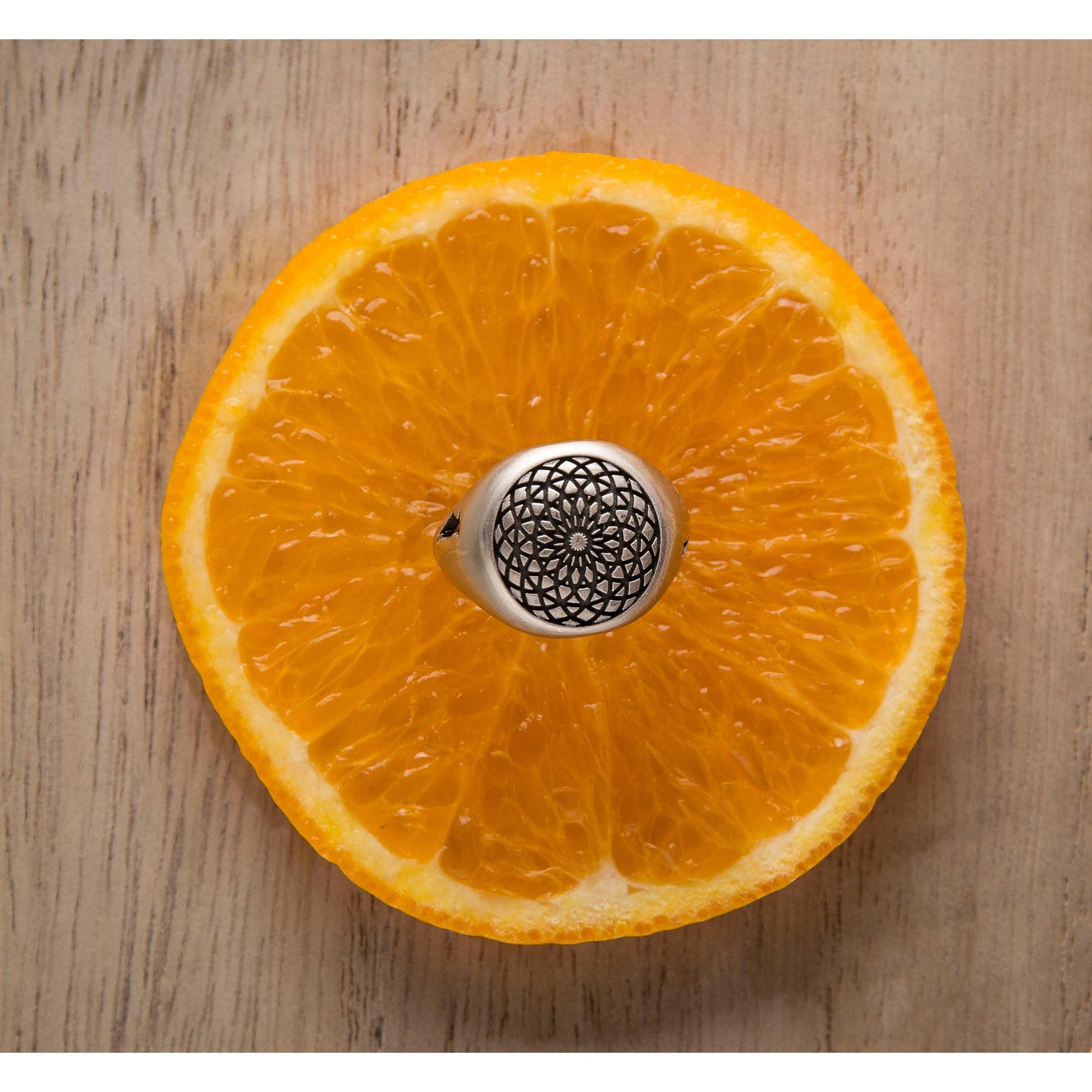 BDG Accessories Anello Chevalier Mandala Design Unico - BDG Accessories