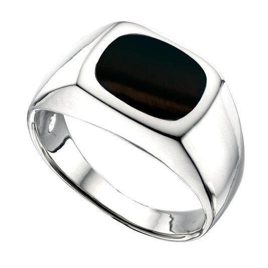 BDG Accessories Anello Chevalier Onice Uomo Elegante - BDG Accessories