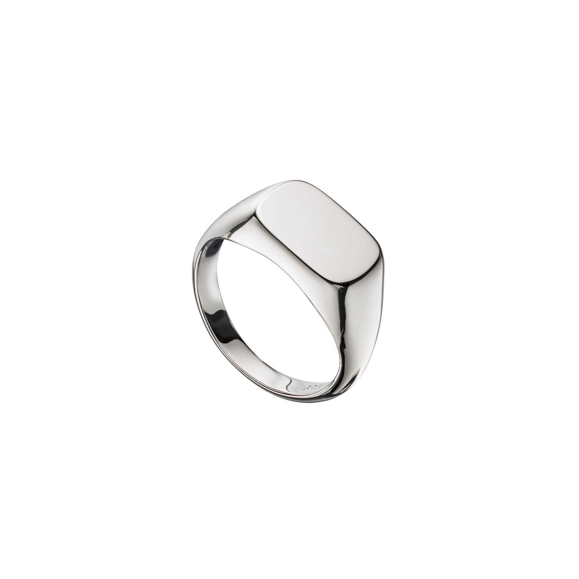 BDG Accessories Anello Chevalier Quadrato Uomo Moderno - BDG Accessories