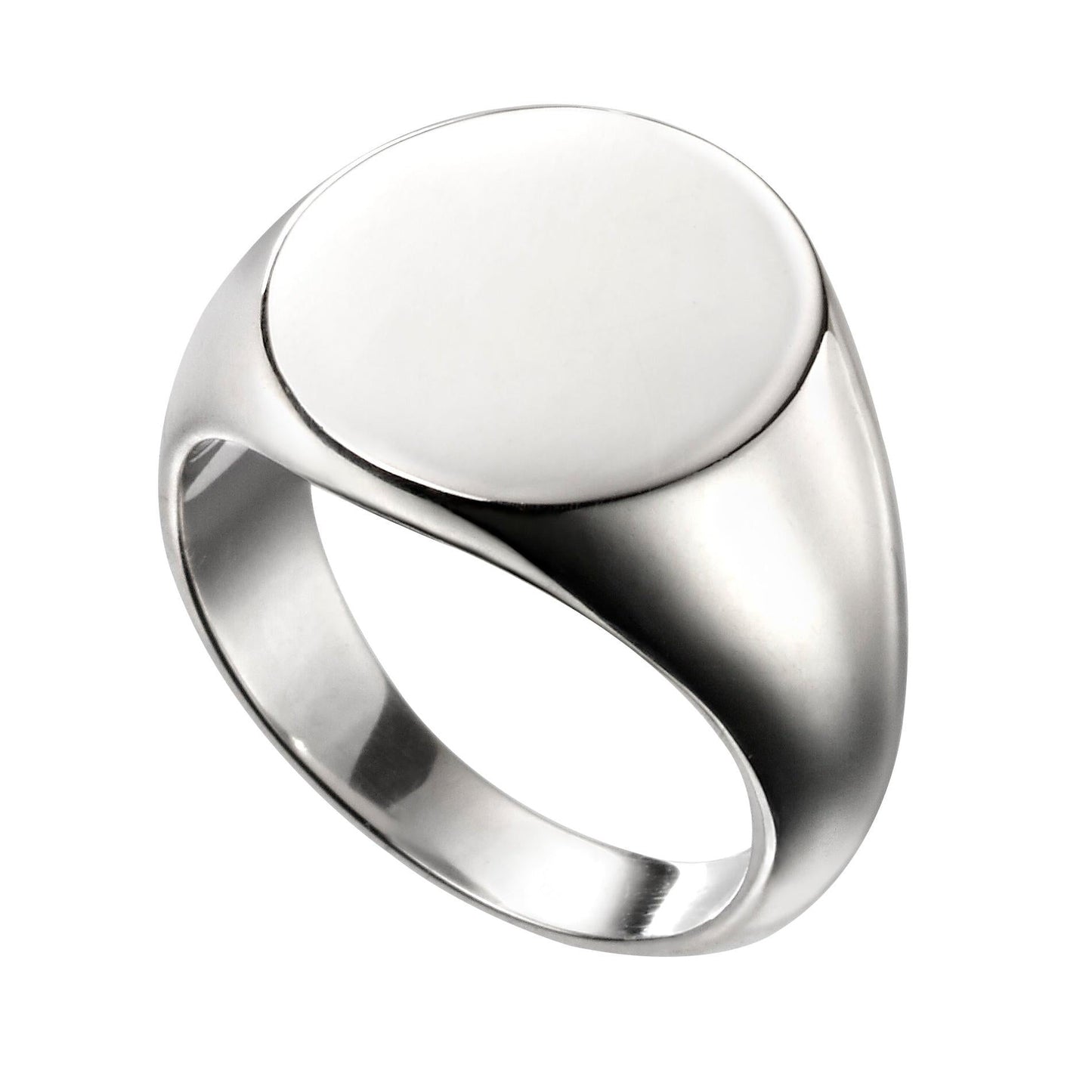 BDG Accessories Anello Chevalier Rotondo Uomo in Acciaio - BDG Accessories