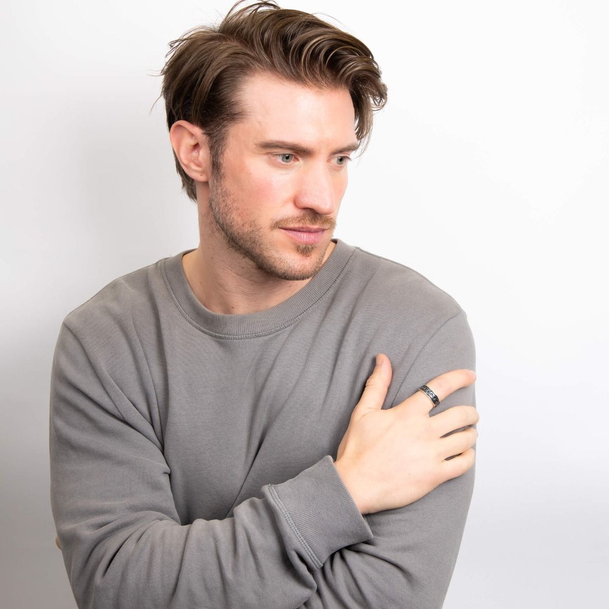 BDG Accessories Anello In Argento Design Catena Uomo - BDG Accessories