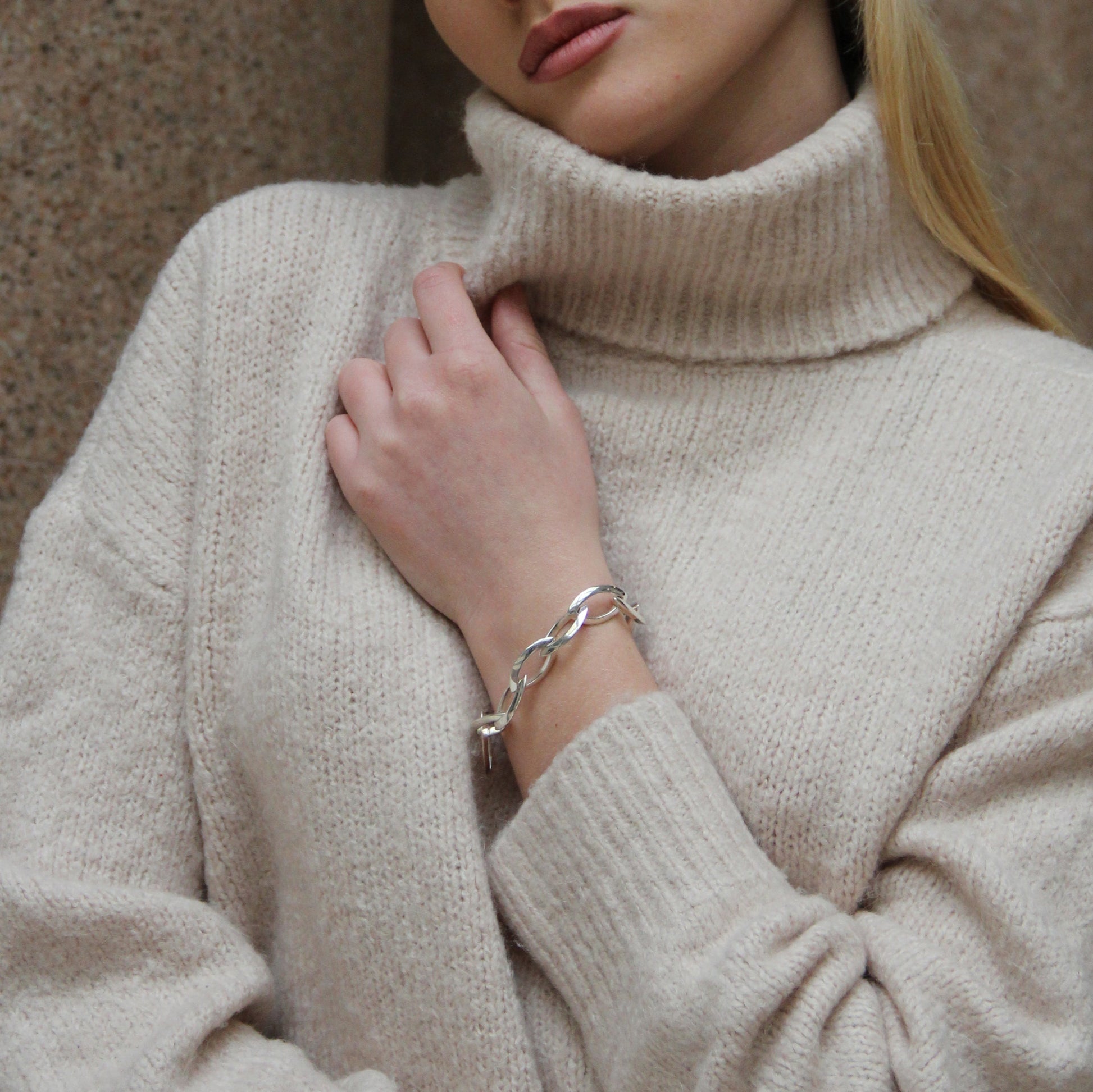 BDG Accessories Bracciale A Maglie In Argento Design Elegante - BDG Accessories