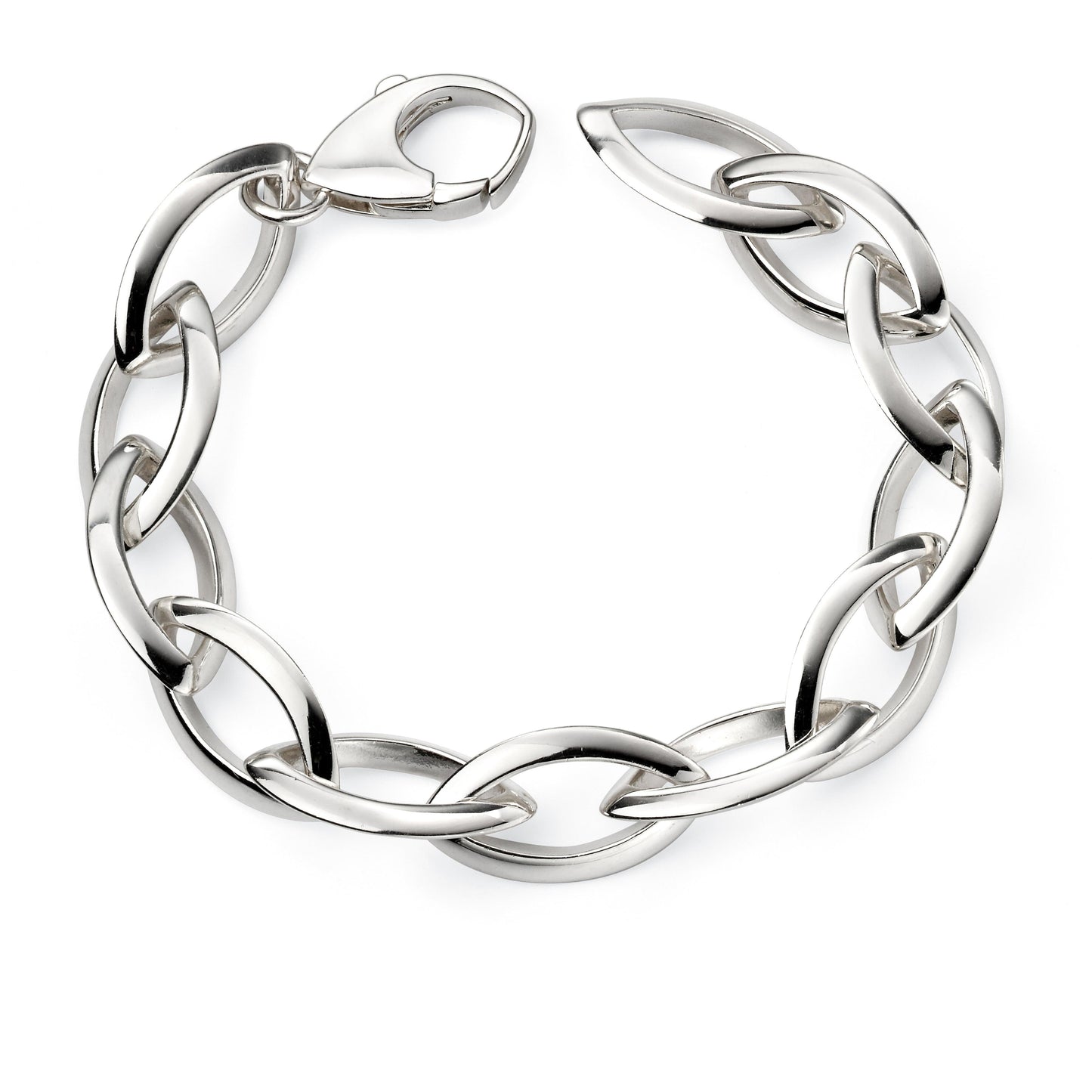 BDG Accessories Bracciale A Maglie In Argento Design Elegante - BDG Accessories