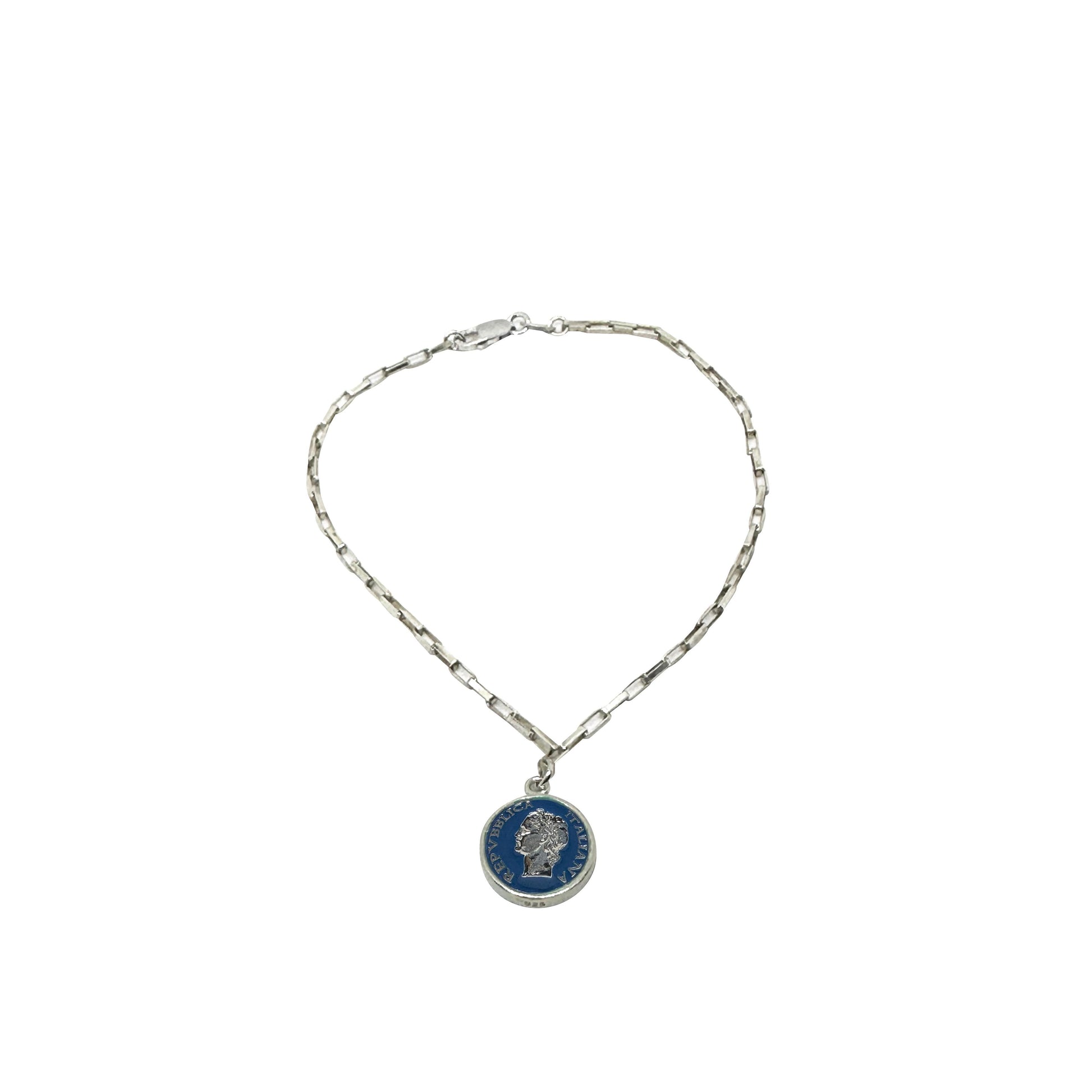 BDG Accessories Bracciale Argento Smalto Dolce Vita Anni 50 Vintage - BDG Accessories