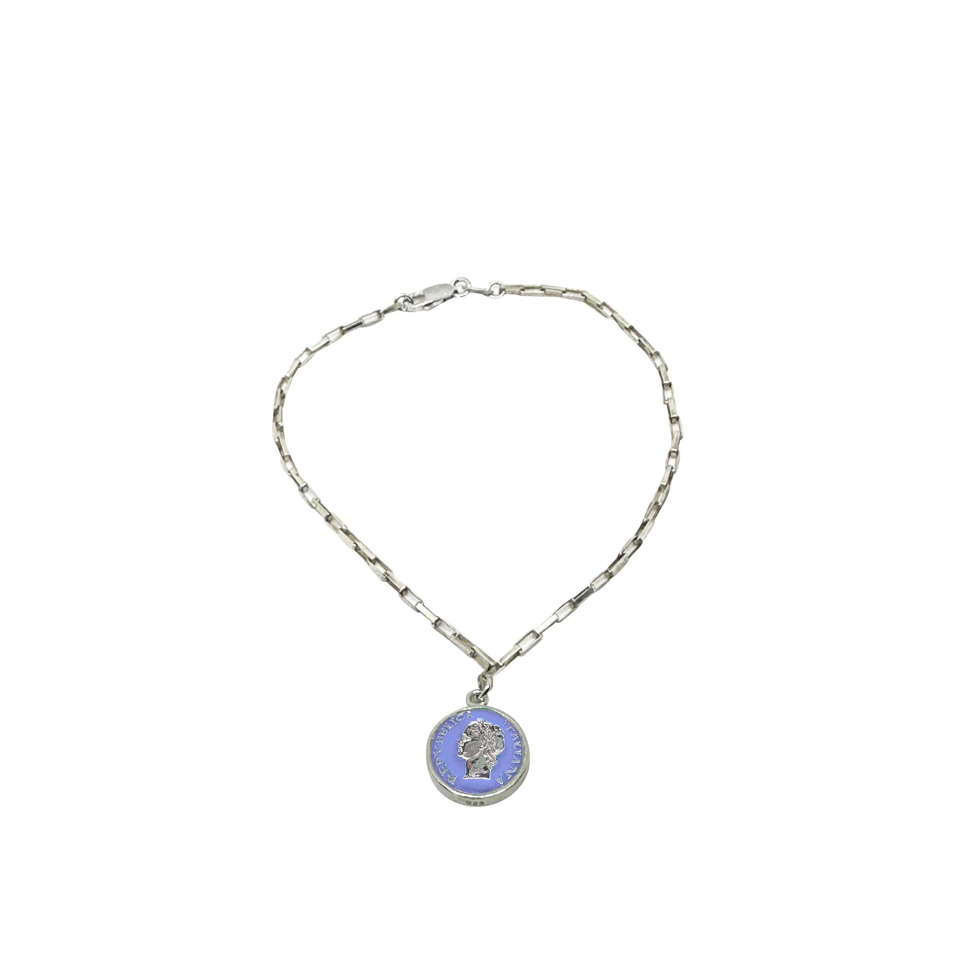 BDG Accessories Bracciale Argento Smalto Dolce Vita Anni 50 Vintage - BDG Accessories