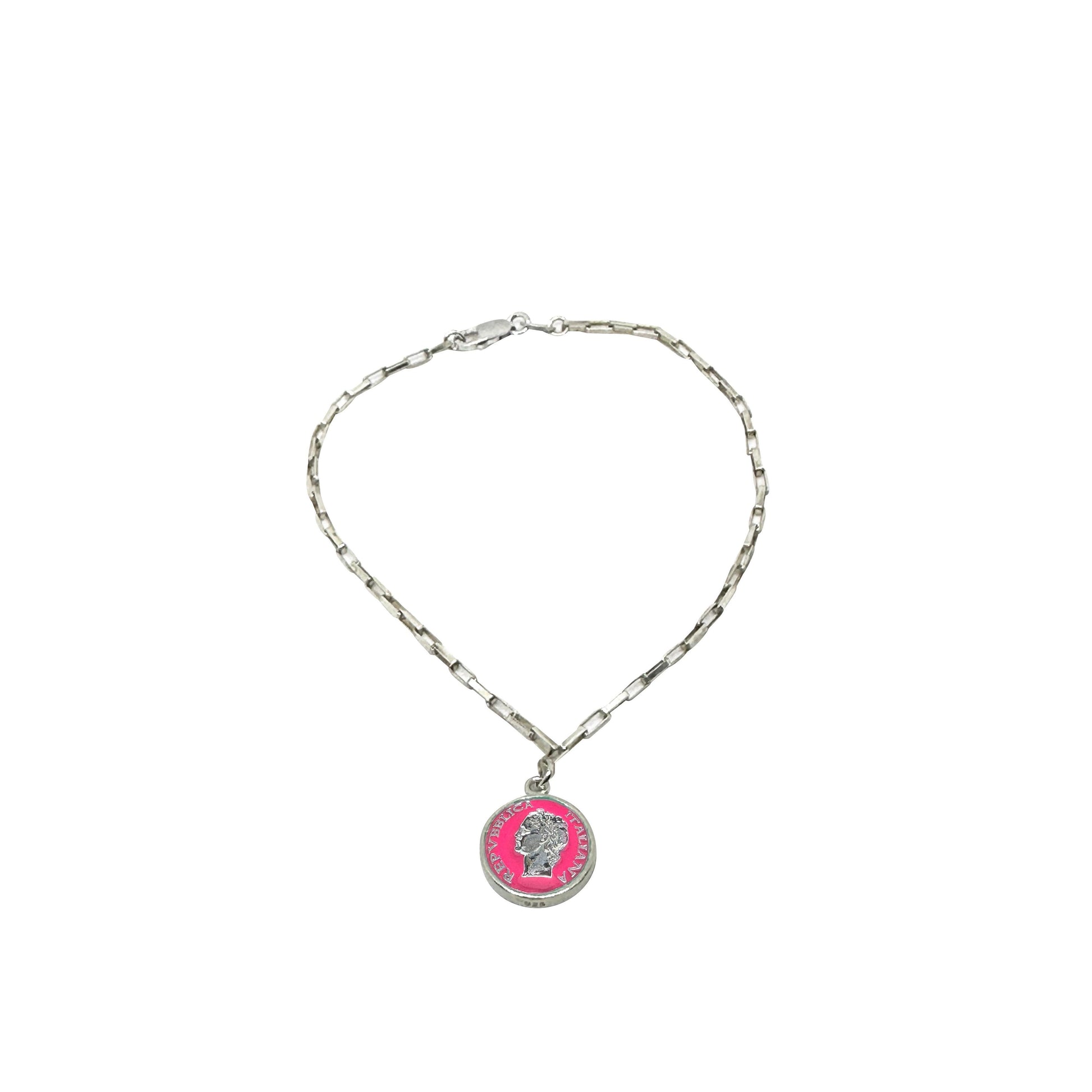 BDG Accessories Bracciale Argento Smalto Dolce Vita Anni 50 Vintage - BDG Accessories