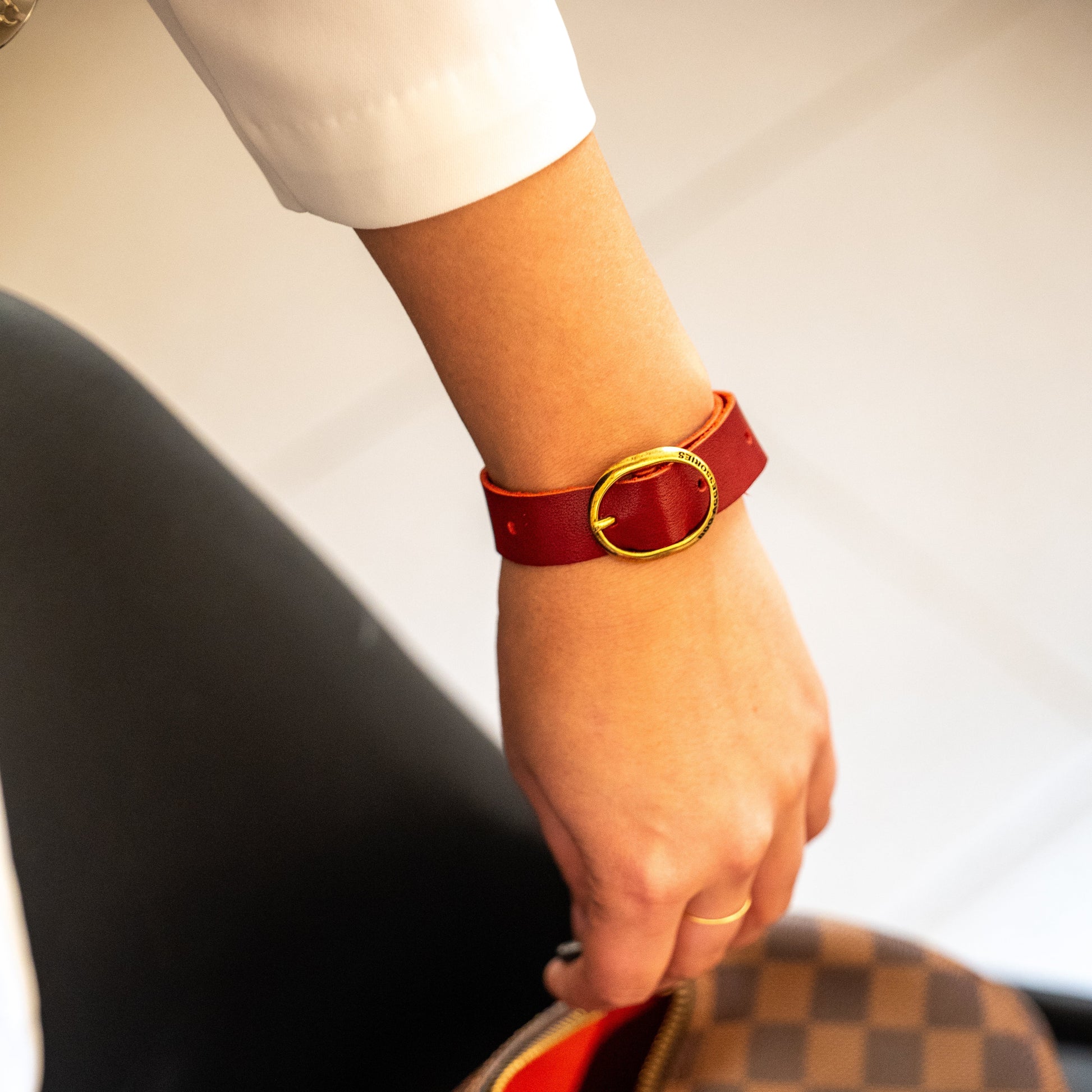 BDG Accessories Bracciale Ellipse Elegante Rosso E Celeste - BDG Accessories