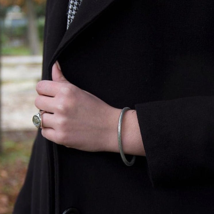 BDG Accessories Bracciale Round Slave Argento Elegante - BDG Accessories