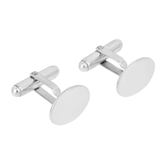 BDG Accessories Gemelli Da Uomo In Argento Ovali Eleganti - BDG Accessories