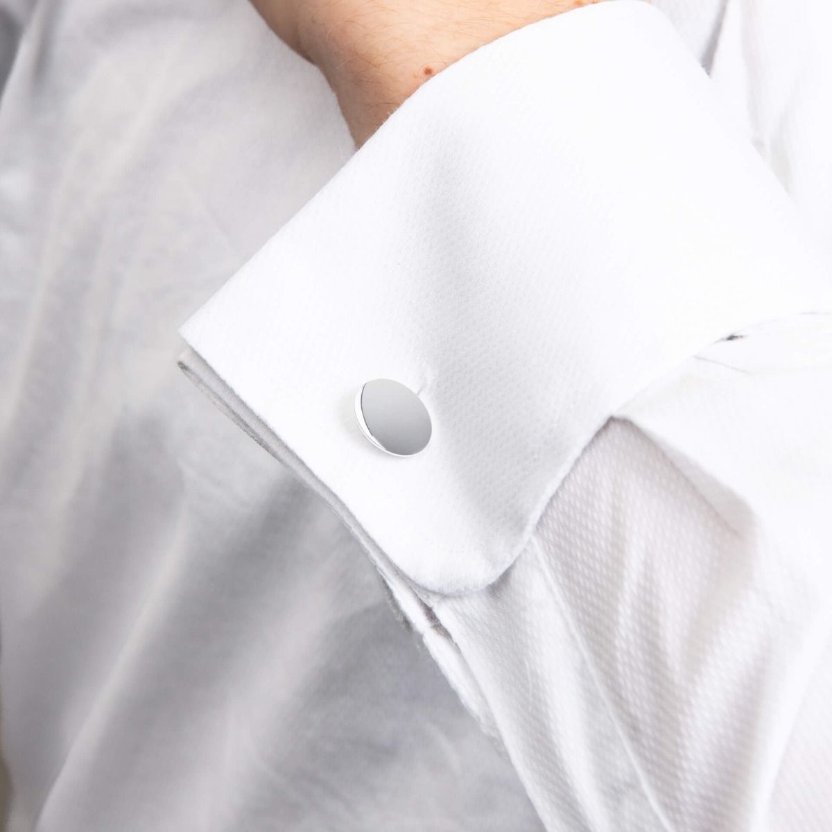 BDG Accessories Gemelli Da Uomo In Argento Ovali Eleganti - BDG Accessories