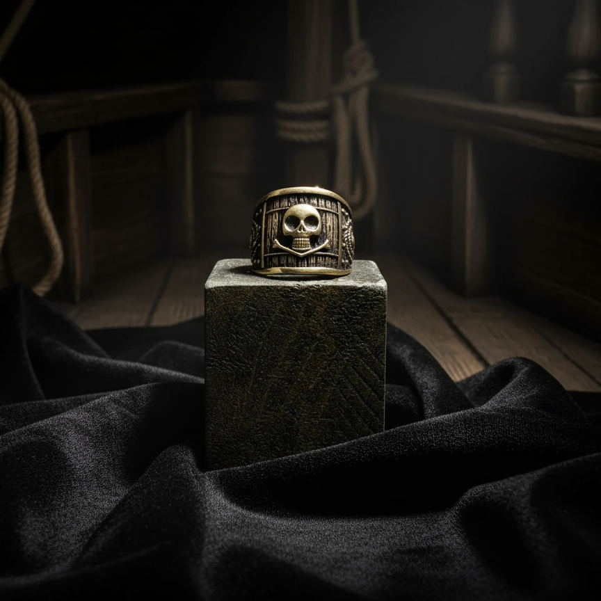 Anello Uomo Argento Black Sails: Accessorio da Pirata. BDG Accessories Anelli Pirates