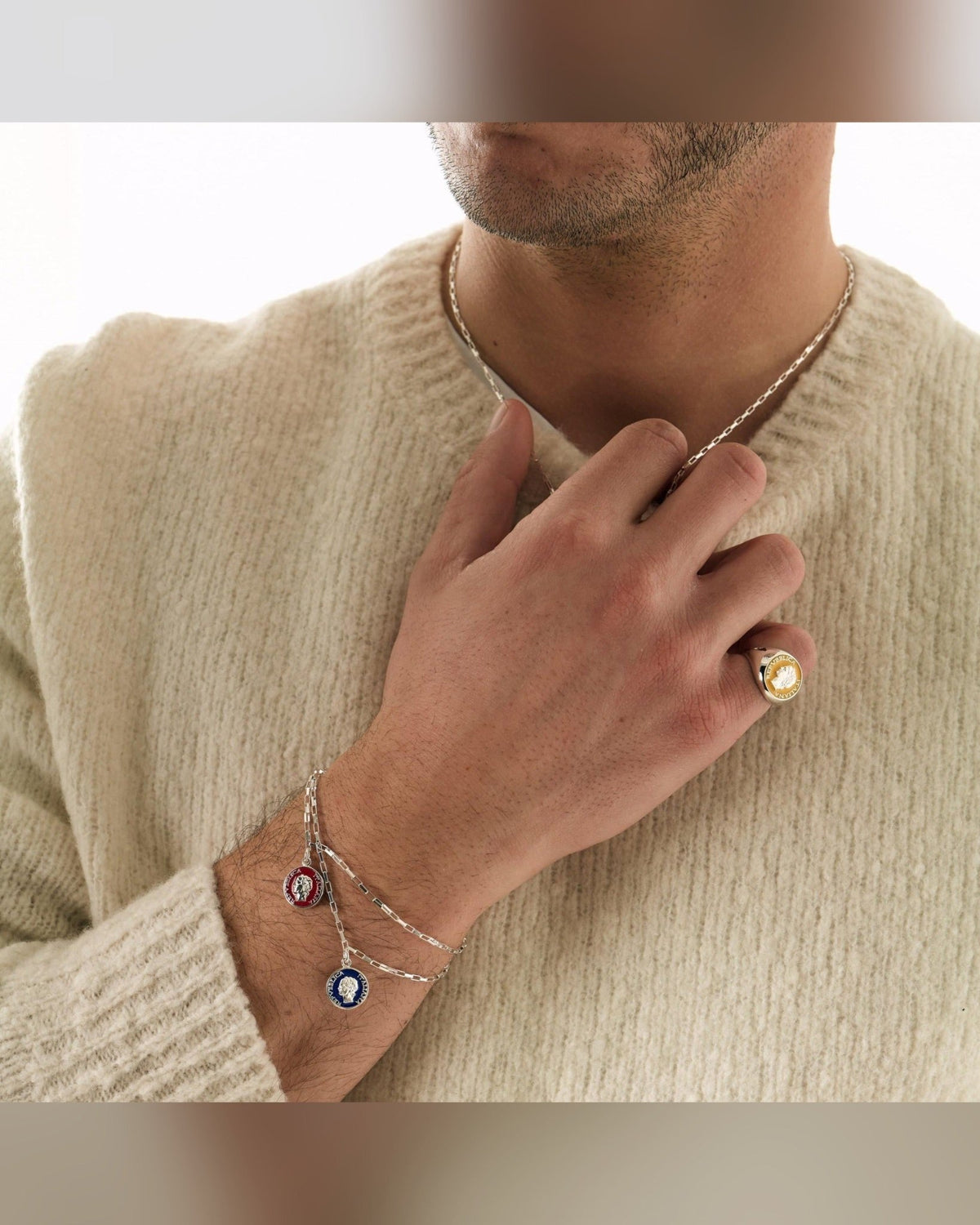 Bracciale Dolce Vita — Argento 925 Smalto Uomo | Made in Italy - BDG Accessories