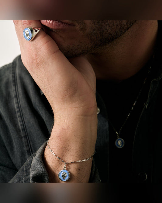 Bracciale Dolce Vita — Argento 925 Smalto Uomo | Made in Italy - BDG Accessories