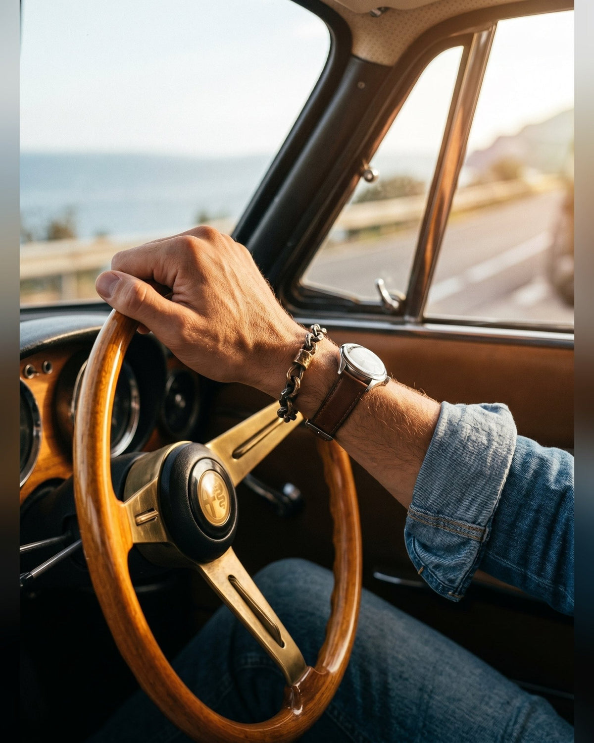 Bracciale Il Combattente — Argento e Bronzo Invecchiato Uomo | Made in Italy - BDG Accessories