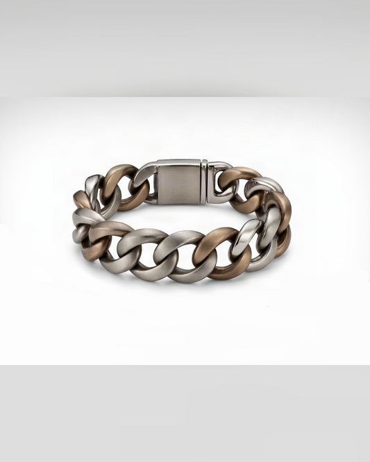 Bracciale Il Guardiano — Argento e Bronzo Uomo | Made in Italy - BDG Accessories