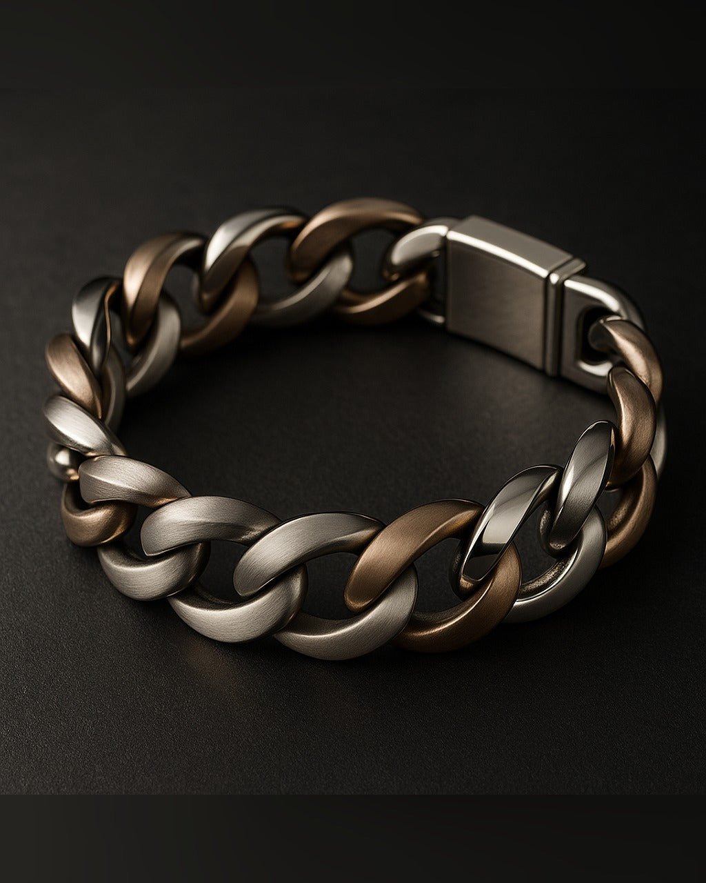 Bracciale Il Guardiano — Argento e Bronzo Uomo | Made in Italy - BDG Accessories