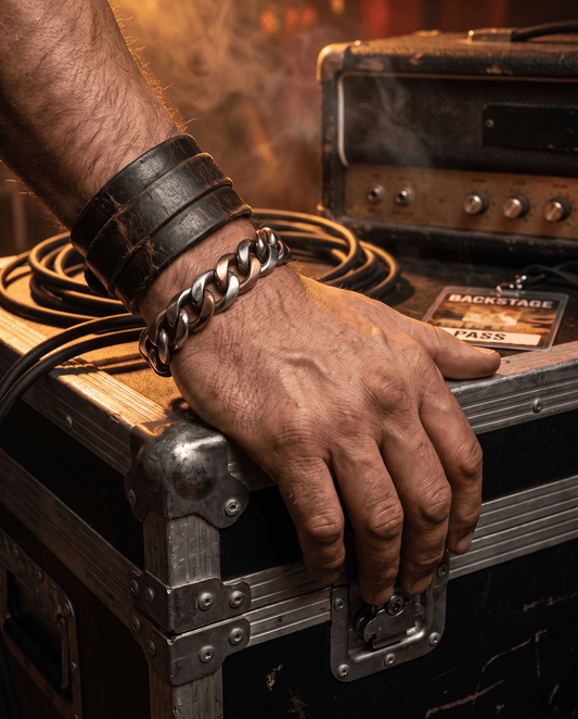 Bracciale Il Guardiano — Argento e Bronzo Uomo | Made in Italy - BDG Accessories